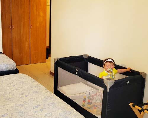 Rooms with playpen for the little ones