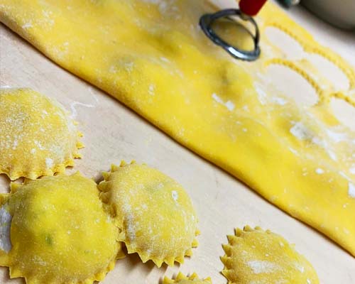 Handmade gluten-free pasta